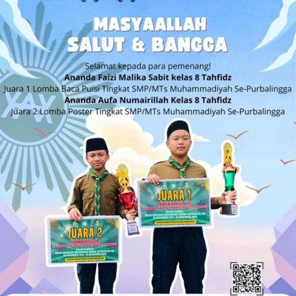 Sekecil Apapun Prestasinya Di SMP Mudabangga Sangat Dihargai