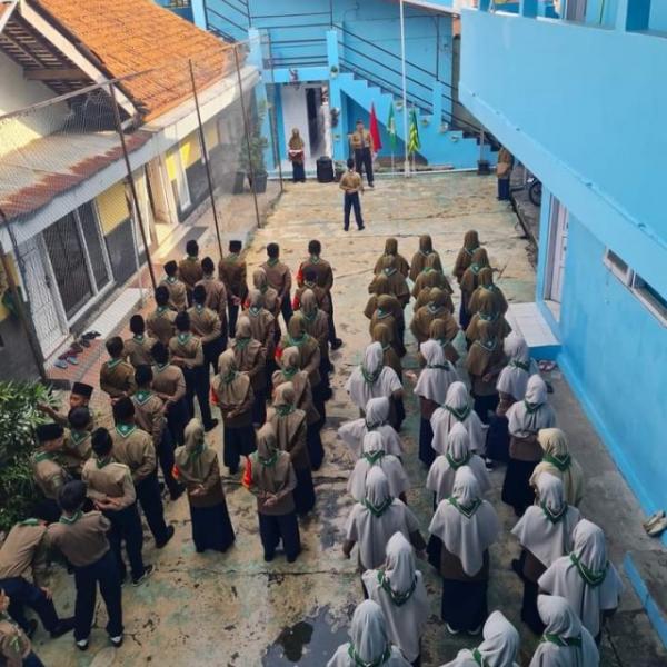 Pelantikan Dewan Pasukan Hizbul Wathan SMP Mudabangga Bobotsari 2024-2025